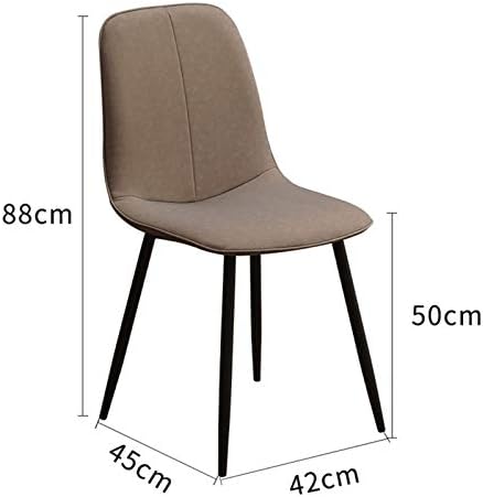Modern Kitchen Dining Room Chairs Faux Matte Suede Leather Dining Chairs for Living Room Terrace Office Kitchen Lounging (Color : Beige)