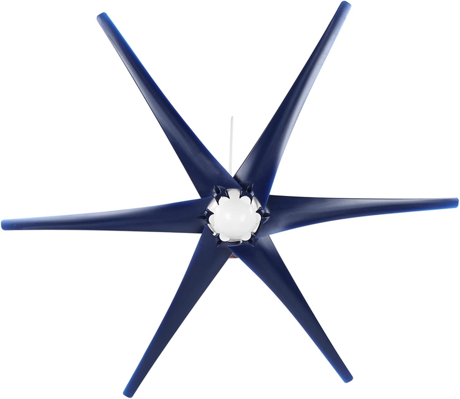 Jeanoko AC Wind Generator 800W Small Windmill Turbines for Patio Mobile Home Charging 6 Vane/Wing Generator (Blue #19)