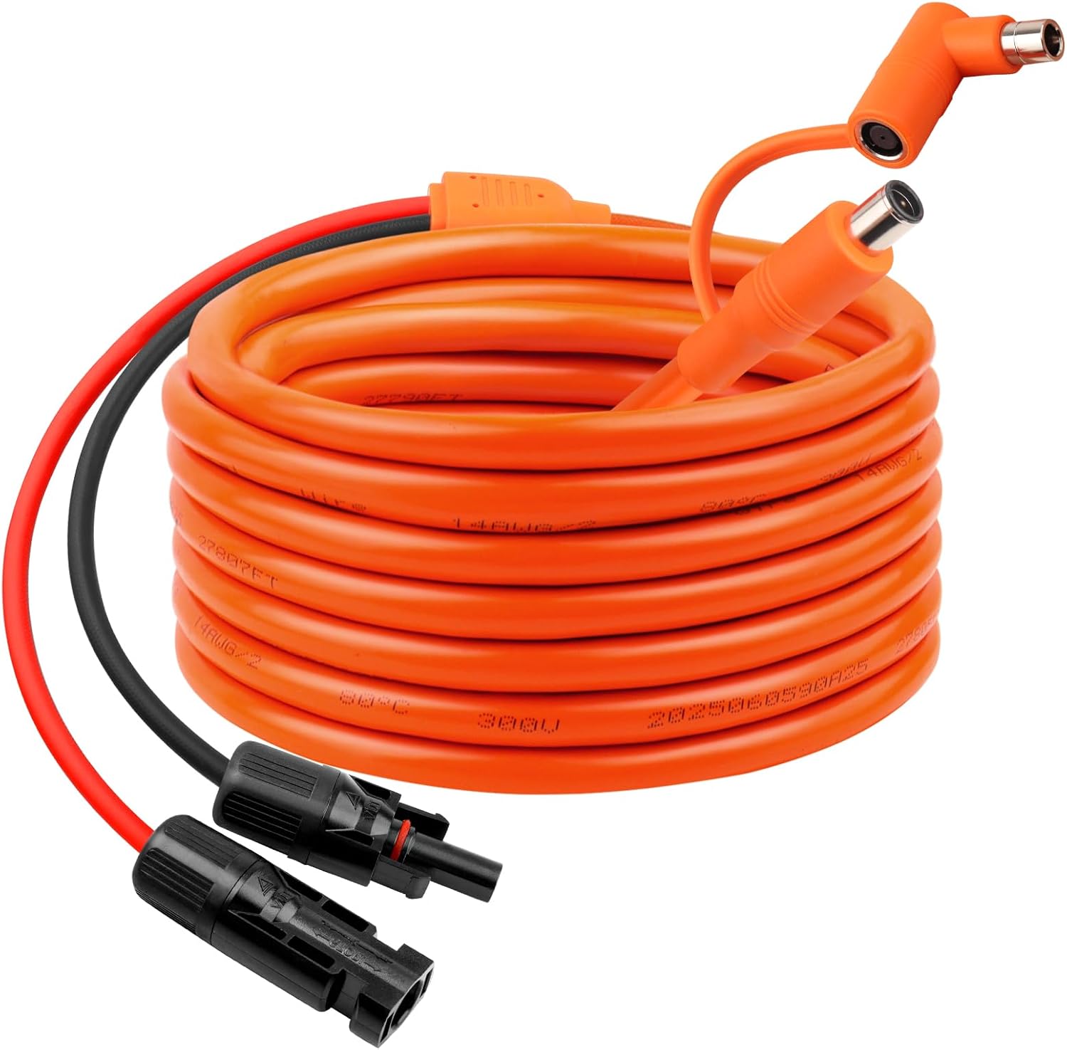 10AWG 30FT Solar to XT60i Extension Cable + 25FT Solar Panel Connectors to DC 8mm Adapter Cable