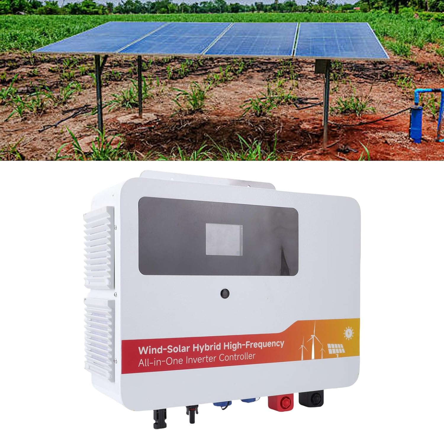 FTVOGUE 1000W Wind Solar Hybrid MPPT Charge Controller 600W Wind 400W Solar Dual Boost Regulator for Off Grid