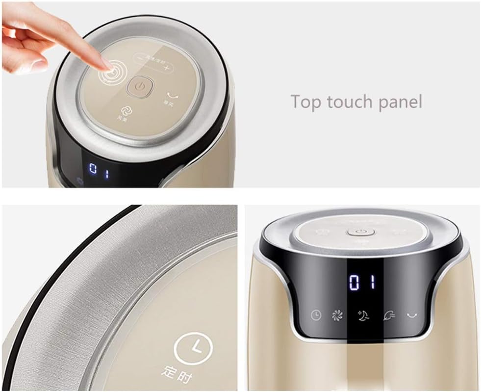 NBgy Tower Fan, No Leaf Inner Rotation Type Easy To Remove And Clean Silent Living Room Air Conditioning Fan, Three-dimensional Cooling Fan, Gold Color, 32.5x32.5x111.1cm