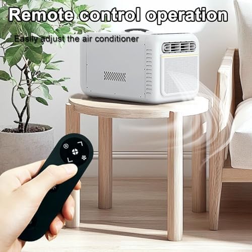 Portable Air Conditioner w/Remote Control,Drain-Free Function,Touch Panel,No Installation Required,for Office and Camping (Beige)