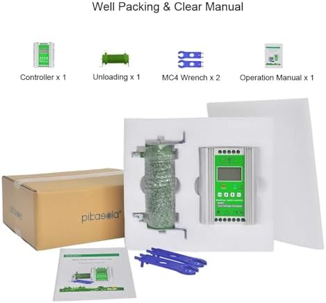 6000W-8000W Wind Solar Hybrid Charging System - MPPT Charge Controller for 12V/24V/48V Off-Grid Batteries, Ideal for Wind Turbines & Solar Panels Regulator, 48V Output