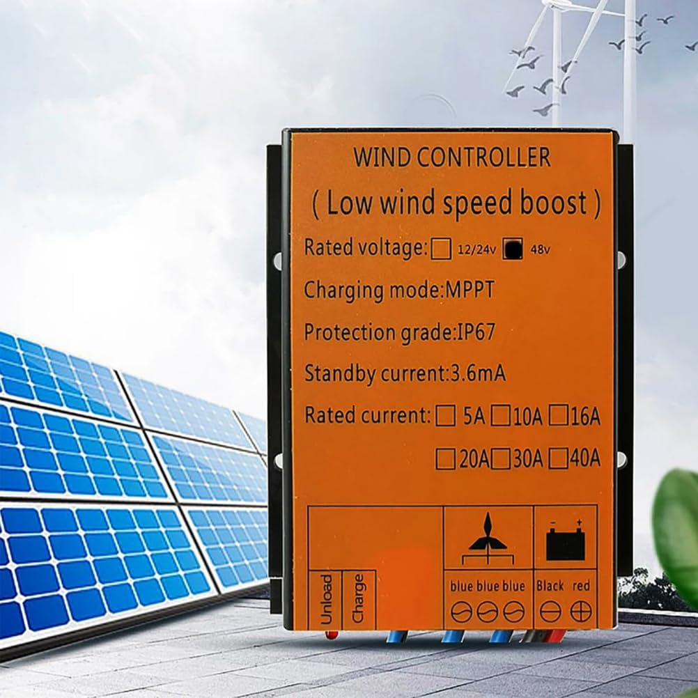 12V,MPPT 6000W-8000W Waterproof Wind Turbine Charge Controller,10A -40A Low Speed Controller Voltage 12V 24V AUTO 48V for System ( 220V)