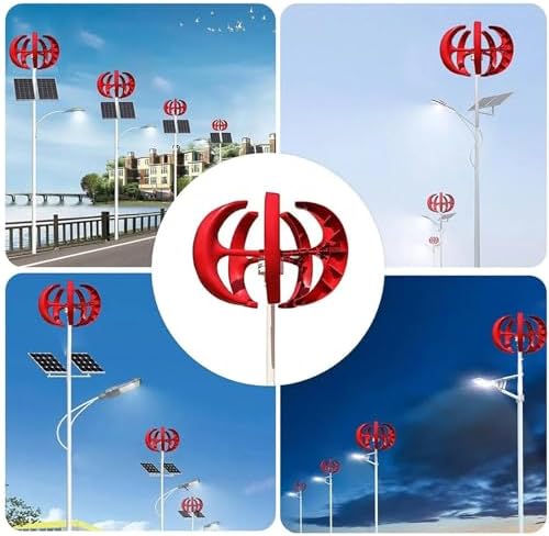 5000W Vertical Wind Turbine Generator Kit - 12V/24V/48V 5-Blade DC for Home, Chalet & Hybrid Solar-Wind Energy Solutions - Efficient Renewable Power Generation