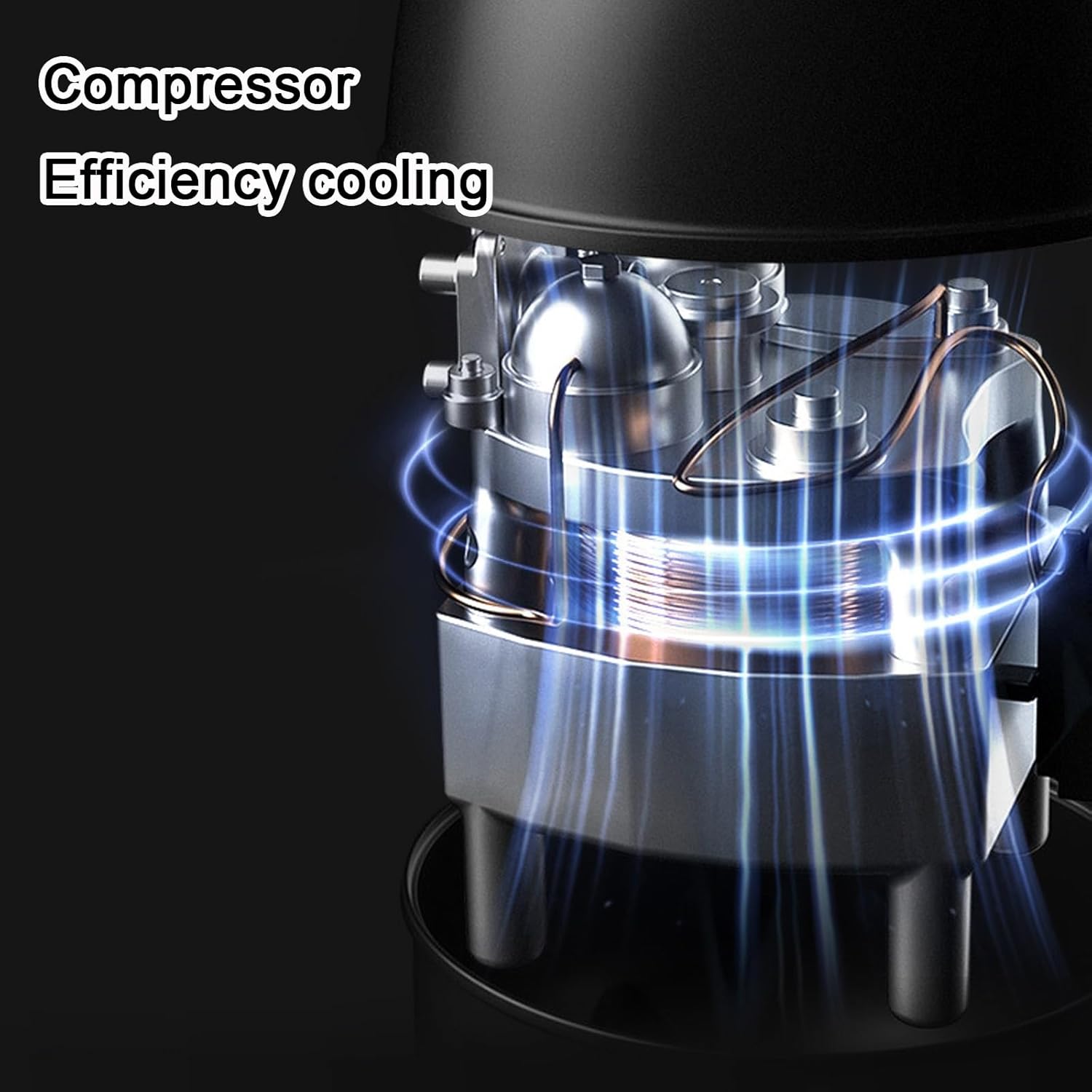 2200 BTU Portable Camping Air Conditioner Small Compressor Refrigeration Low Energy Air Cooler for Room Pets Outdoor Cooling(220v)