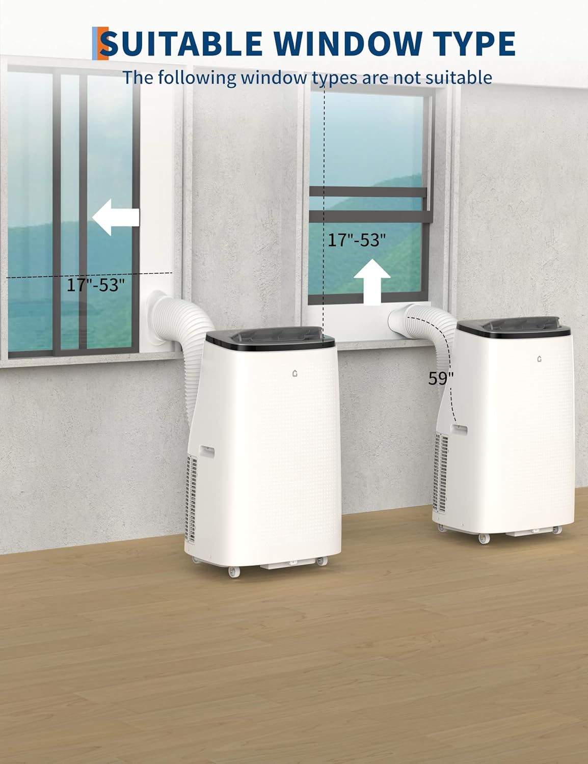 Portable Air Conditioner 3-in-1, Energy-Efficient Low Noise AC 14000 BTU Unit with Sleep Mode, 3 Speeds for Dehumidifier for 600-750 sq. ft