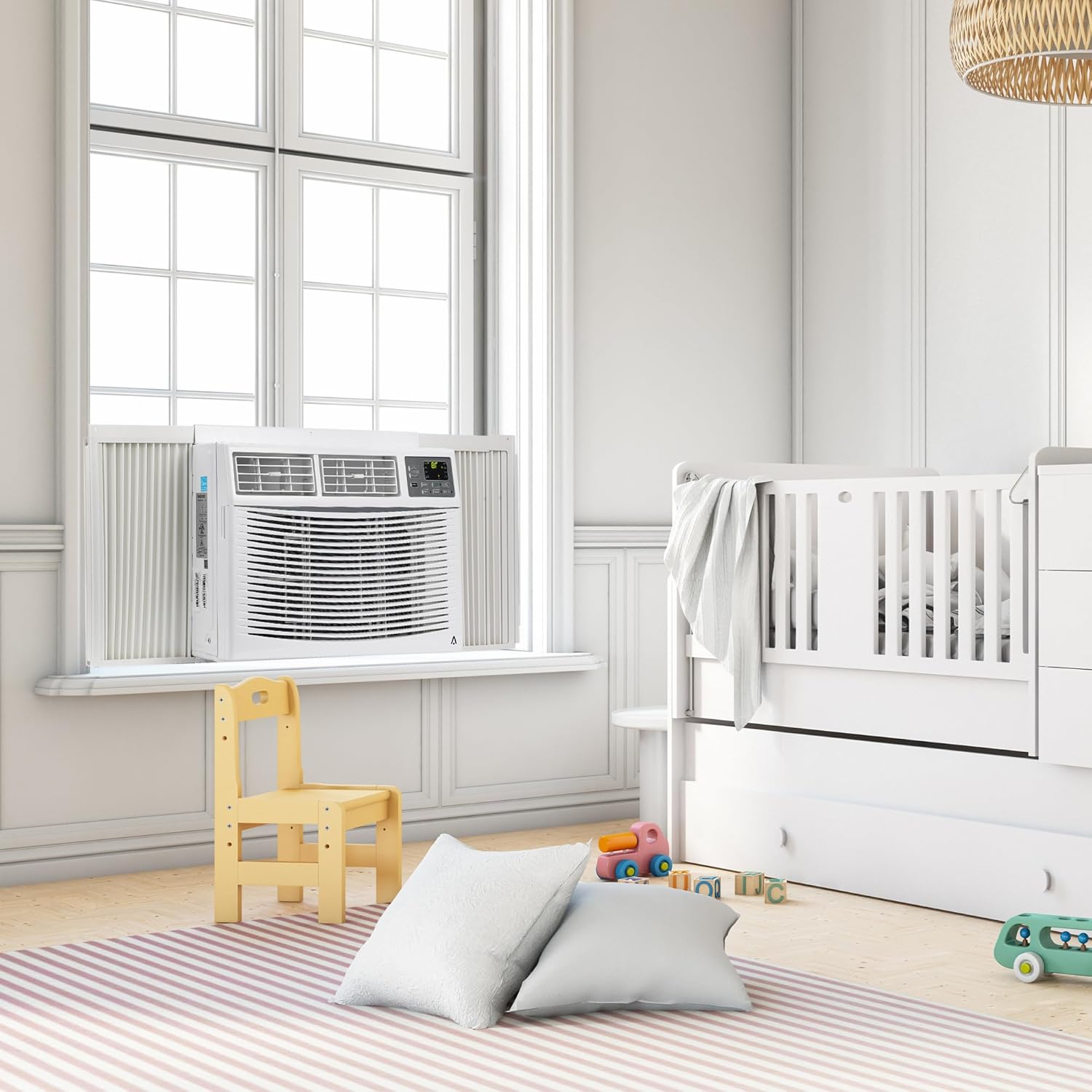 Window Air Conditioners, 10000 BTU Compact AC Unit, Energy Saving Window AC, Smart AC with 3 Modes Cool Dry Fan Speed Control,Cools Up to 150 Sq.Ft,115v Mini Air Conditioner for Bedroom,Office,Home