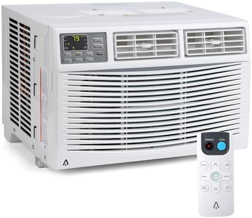 Window Air Conditioners, 10000 BTU Compact AC Unit, Energy Saving Window AC, Smart AC with 3 Modes Cool Dry Fan Speed Control,Cools Up to 150 Sq.Ft,115v Mini Air Conditioner for Bedroom,Office,Home