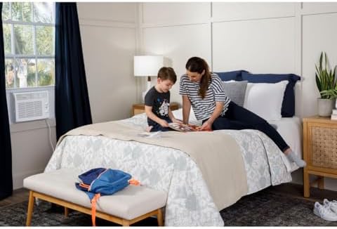 GE 5,000 BTU Mechanical Window Air Conditioner for Small Rooms up to 150 sq ft.