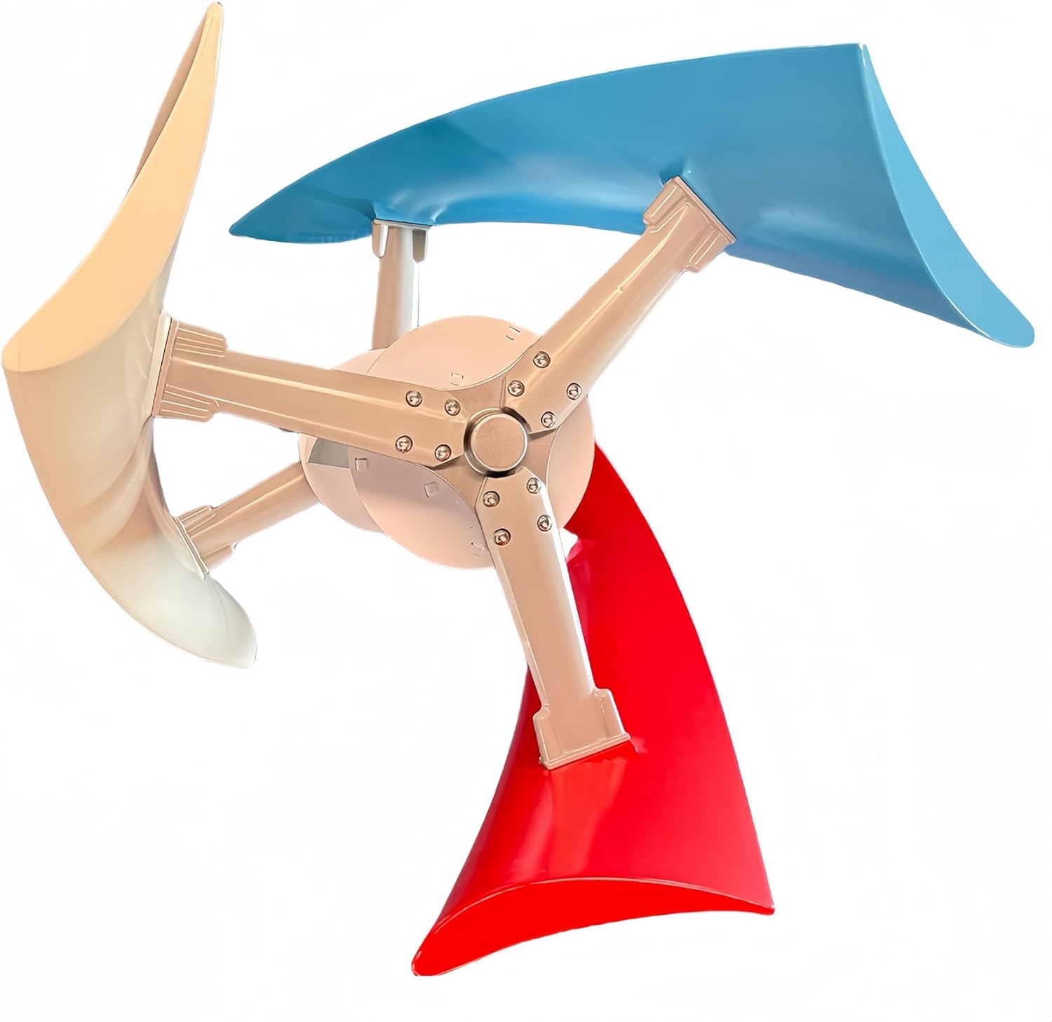 16000W 12V 24V 48V No Noise 3 Blades Wind Turbine Generator Kit, Vertical Wind Turbine Motor with Charge Controller Kit for Home Use(White)