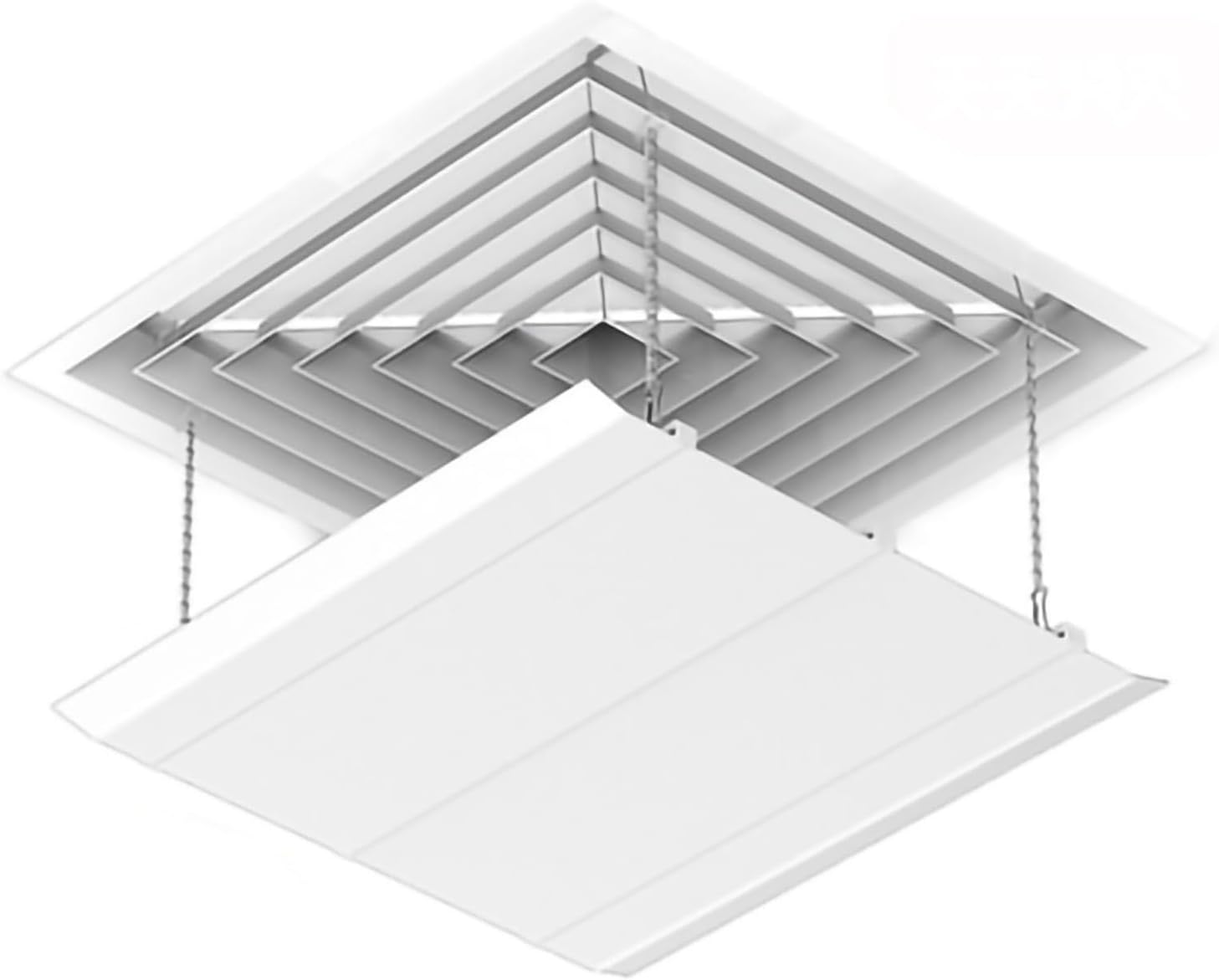 Central Air Vent Deflector, Air Conditioner Deflector, Vent Covers for Home Ceiling, Ceiling Vent Deflector with Hook for Home Office