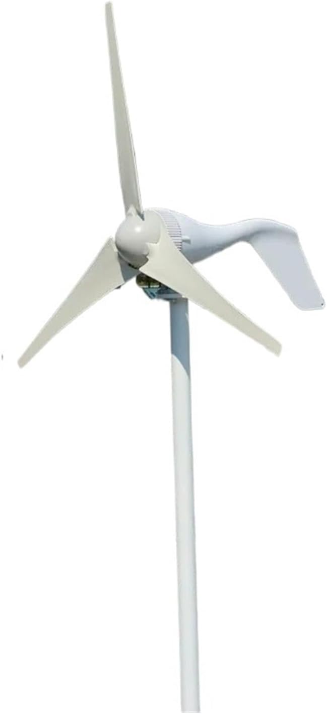 Windmill Generator, 1.3m Start Up Three Phase AC 12v 24v 48v Wind Turbine with 12V 24V Auto Regulator Home Use 400w Wind Turbine (Color : 3 Blades, Size : 48V)