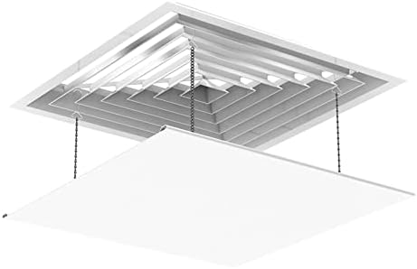 Square Central Air Conditioner Wind Deflector, Anti Direct Air Conditioner Wind Deflector, Air Outlet Baffle, Wind Shield, Wind Shield, White