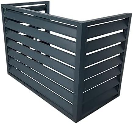 Aluminum Air Conditioner and Heat Pump Cover, Mini Split Air Conditioner Cover for Outside Units, Full Winter Outdoor Protection, Outer Materia, Suitable for Indoor and Outdoor (Color : Grey, Si