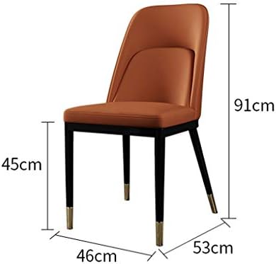 Dining Chair Kitchen Dining Room Furniture Chairs Modern PU Leather High Back Padded Soft Seat Dining Chair for Living Room Desk Patio Terrace Office Kitchen Lounging (Color : Blue)