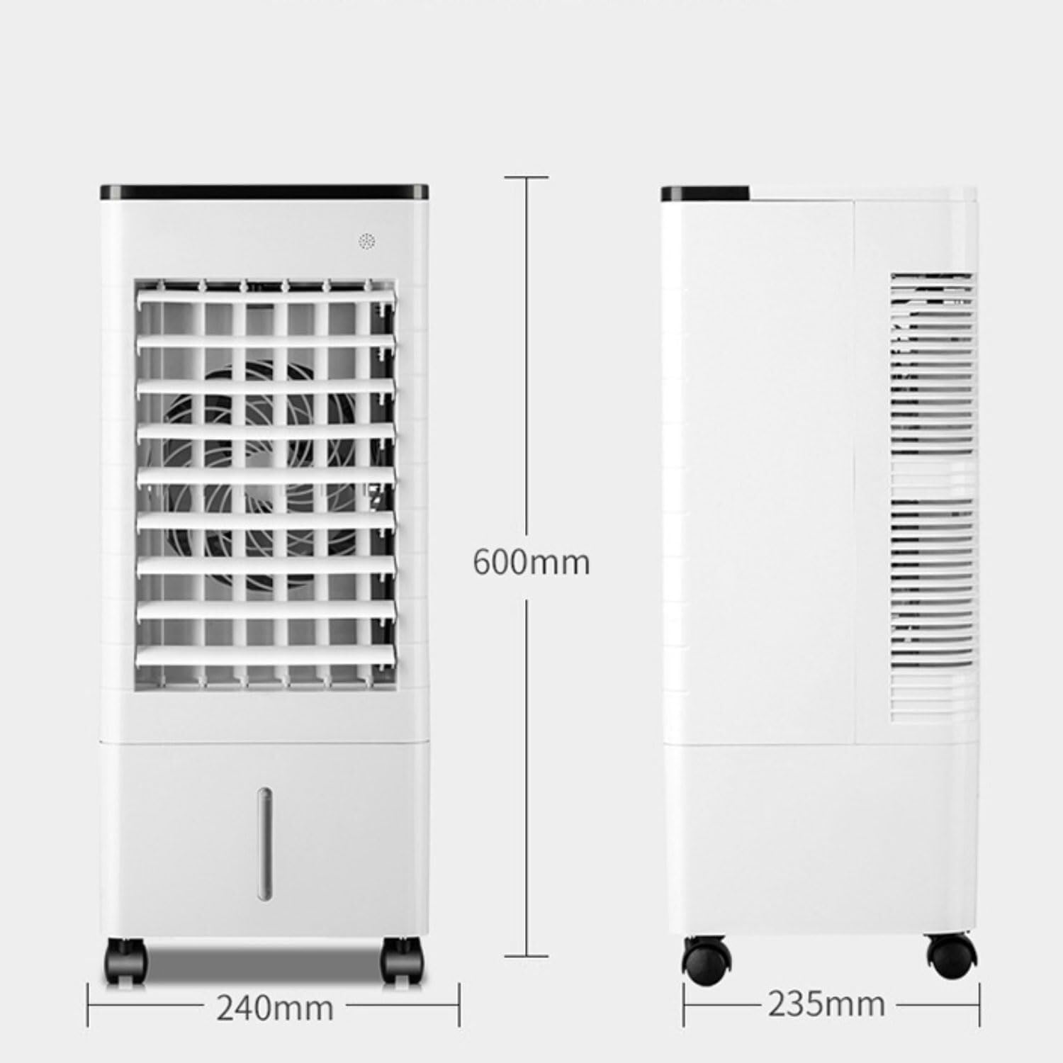 Portable Air Conditioner, 3-IN-1 Evaporative Air Cooler with Remote, 9L Tank, 4 Ice Packs, 3 Speeds, 15H Timer for Bedroom, Home, Office