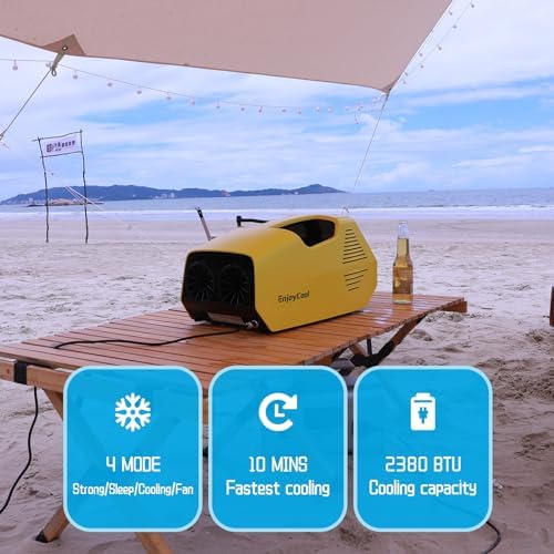 Portable Air Conditioners 2380BTU'S of Fast Cooling 240wh Add-On Battery with Extended Custom Run Times Ultralight Portable Air Conditioner Outdoor Air Conditioner Air Cooler Portable Air Conditioner