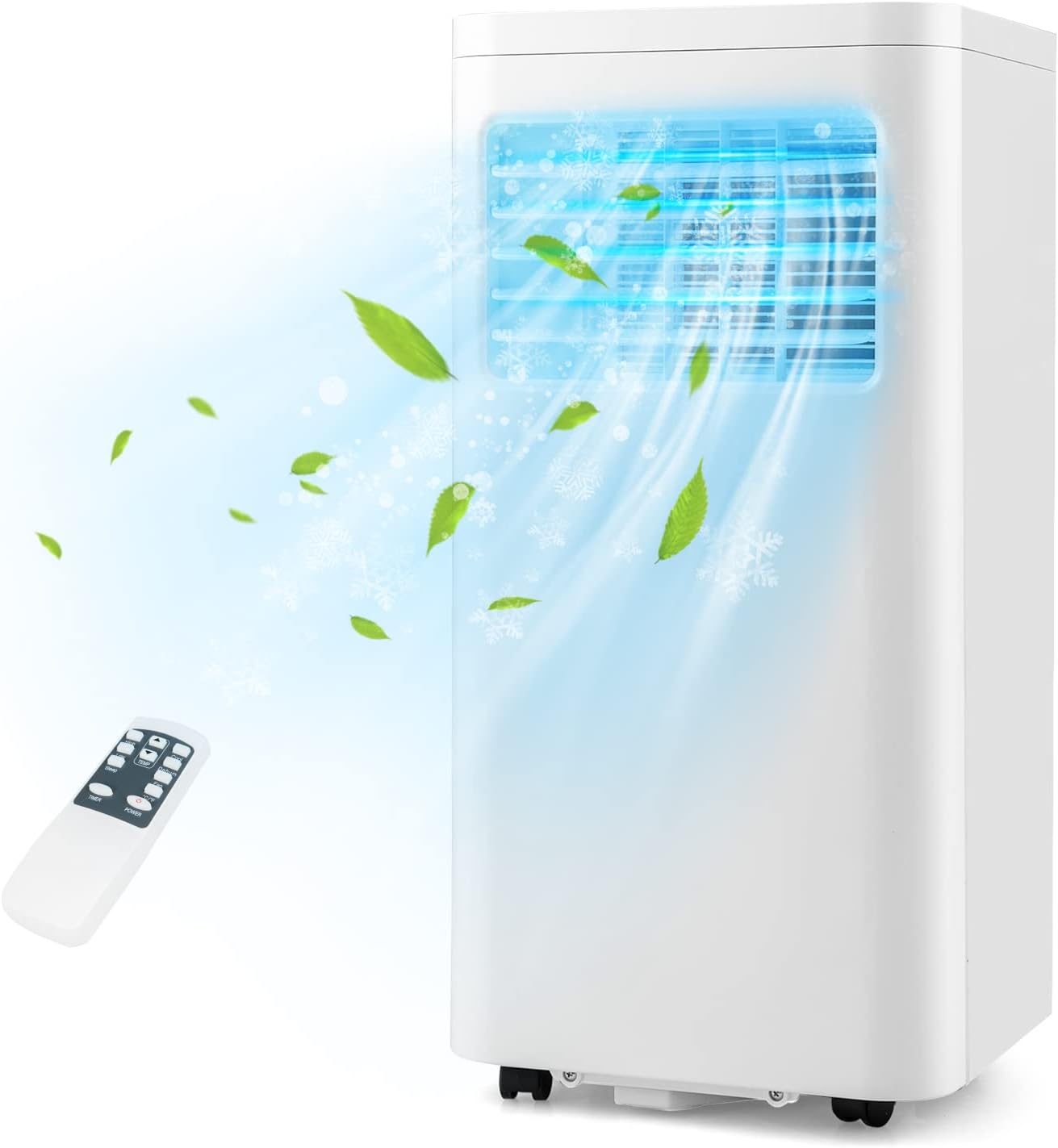 PETSITE 8000 BTU Portable Air Conditioner, 3-in-1 AC Unit with Remote Control, 24H Timer, Window Kit, Personal AC Cooling Unit for Bedroom, Cools up to 250 Sq. Ft