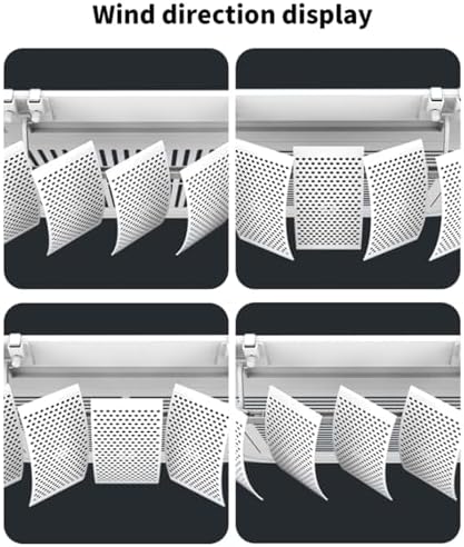 Air conditioning deflector 4 PCS Central Air Conditioner Deflector,Ceiling AC Anti-direct Baffle, Angle Adjusted Freely Air Deflector Micro Hole Wind Guide for Office&Family