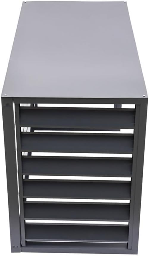 AC Condenser Cover for Outside Units,Air Conditioner Fence,AC Cover for Outside Units Sturdy Aluminum,Cover for Split Unit,Suitable for Outdoor Air Conditioning ()