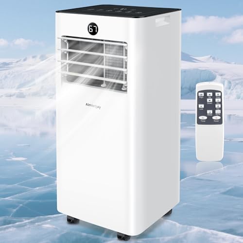 10000 BTU Portable Air Conditioners,4-In-1 Cooling/Fan/Sleep, AC Unit With Remote Control,Timer, Floor Air Conditioner Cools up to 500 Sq.Ft, Quiet AC for Bedroom Office