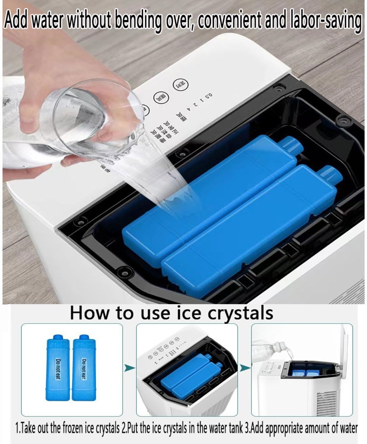 Swamp Cooler 3-in-1 Evaporative Air Cooler with Display & Remote, 12H Timer, 3 Speeds, 90° Oscillation, Ice Cooling for Home & Office, Windowless Portable Air Conditioner