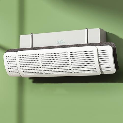 AC Split Unit Flow Deflector,Retractable Air Conditioner Air Deflector,Adjustable Vent Deflectors,Anti-Condensation,Prevent Direct Blowing