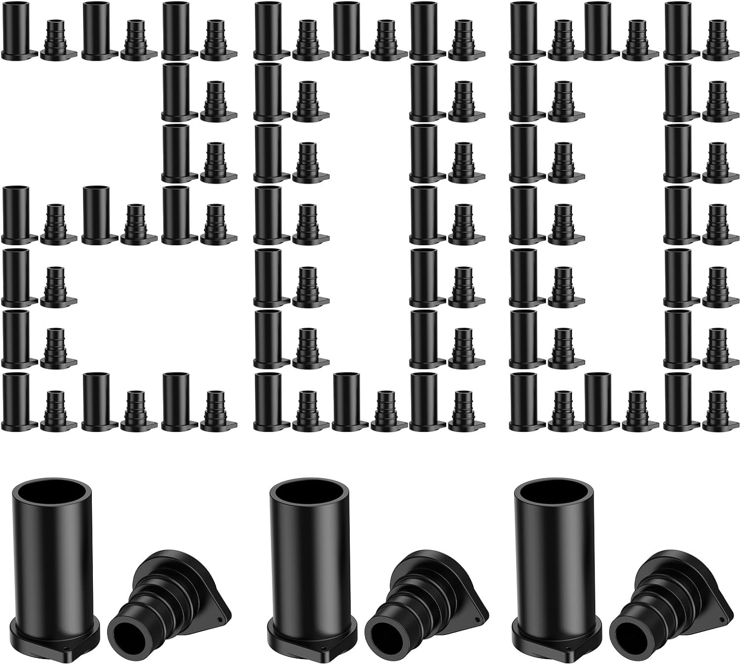 Bateria Power 200 Pairs Solar Connector Caps, IP68 Weather Resistant Dust Male and Female Cap for Solar Panel Connectors