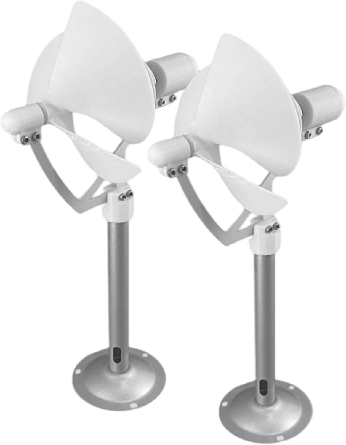 10W Micro Spiral Wind Turbine Generator With LED Light, Small Vertical Wind Turbine Model For Power Display And Educational Use(2pcs)