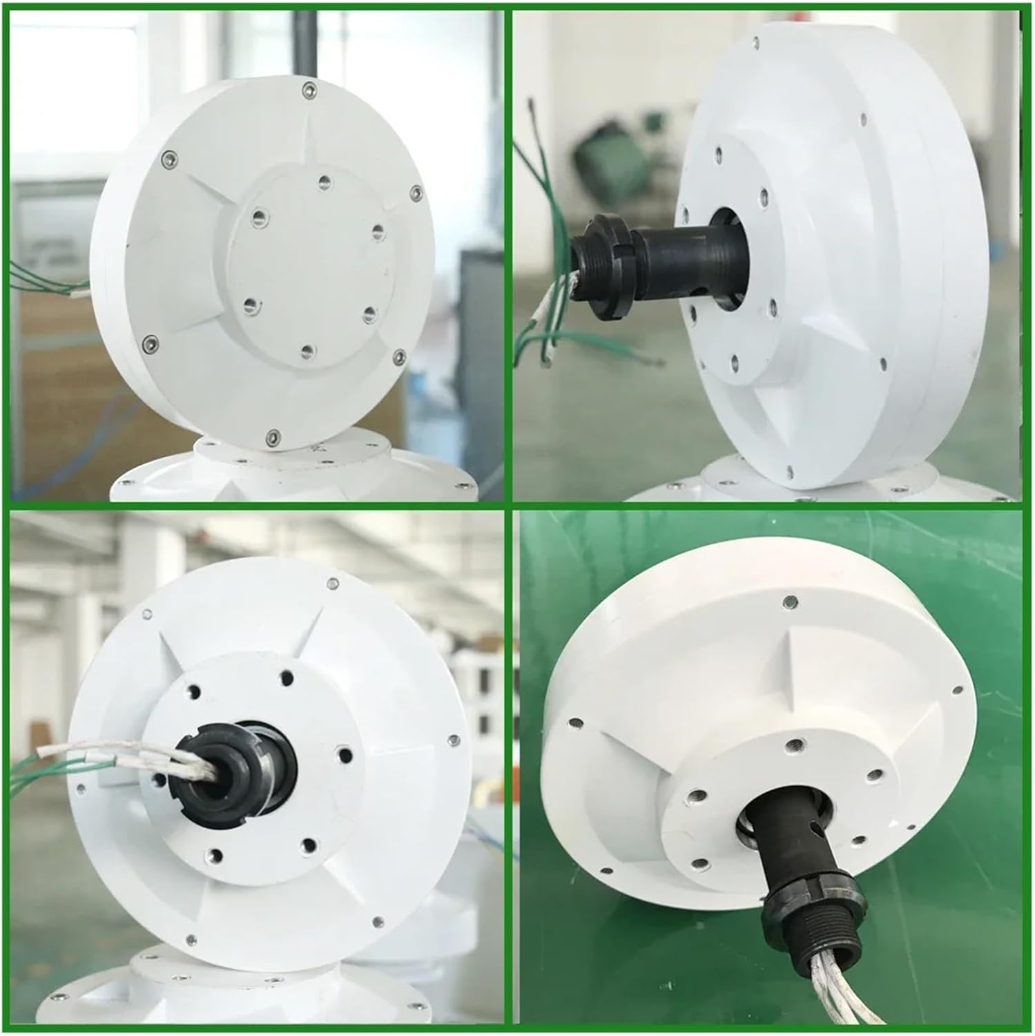 Wind Turbines, 3KW Low RPM Generator for Vertical Wind Turbine Windmill 3000W 12V 24V 48V Brushless Permanent Maglev Coreless Alternator(with Connector,12V_3000W)