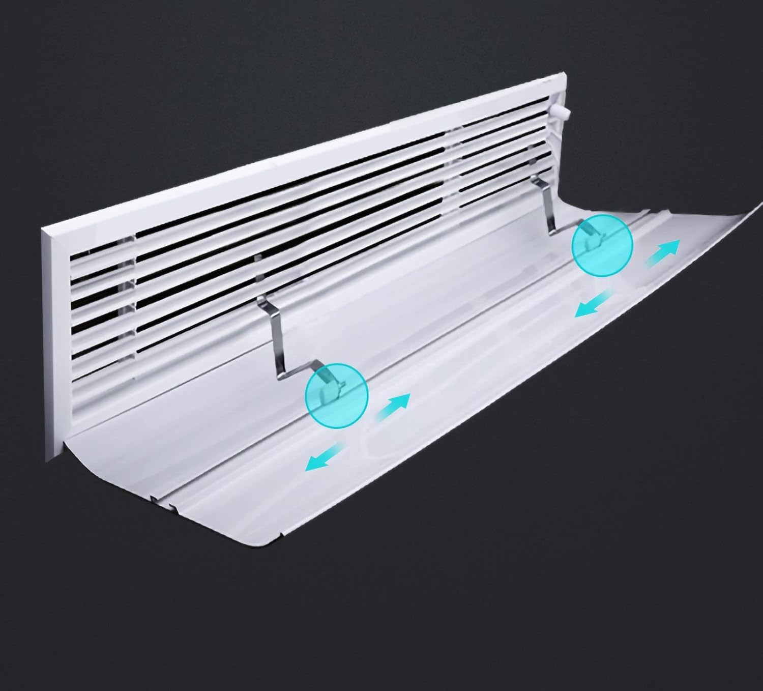 Air conditioner windshield Side Air Conditioner Windshield to Avoid Direct Cold Wind, Air Outlet Wind Deflector, Wind Direction Deflector, Suitable for Home/office