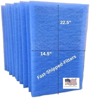 Fast-Shipped-Filters 10 Pack 16x25 Replacement Filter Pads Designed to Fit Dynamic Electronic Air Cleaner 16x25 polarized pads refill Blue