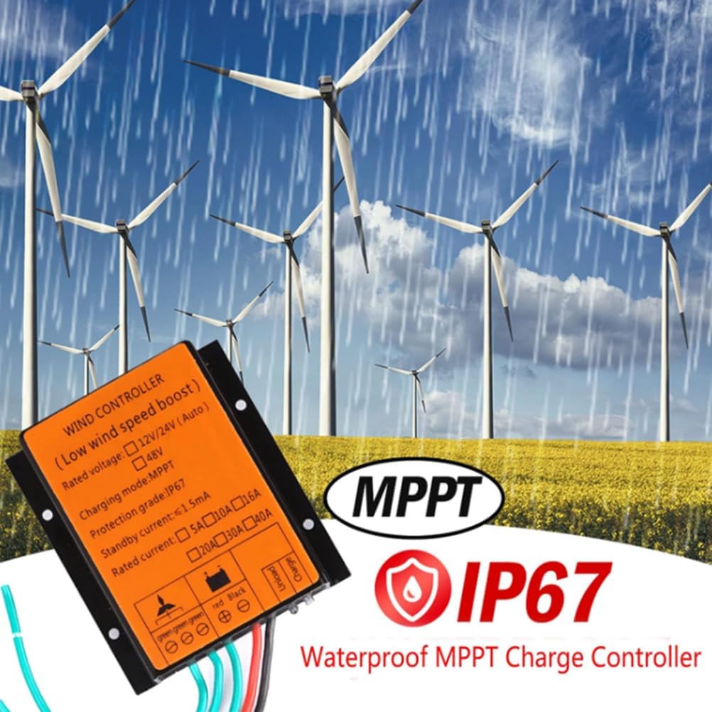 12V,HYZHANHONG 3600W Wind Turbine Charge Controller12v-48V Wind Turbine Generator Controller IP67 Waterproof Controller Suitable for Wind Turbine System