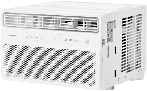 Keystone 18,000 BTU 230V Window Mounted Inverter Air Conditioner with Quiet, High Efficiency Operation and Remote, Window AC Unit for Apartment, Living Room, Bedroom, Large Rooms up to 1000-Sq. Ft.