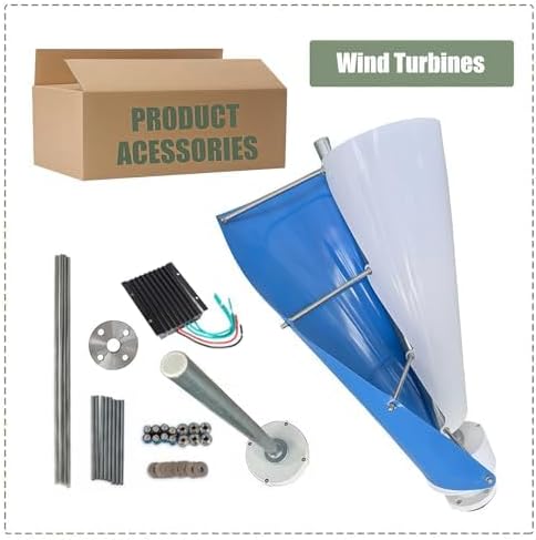 12000W Vertical Axis Wind Turbine Generator Kit - High Efficiency with Magnetic Levitation Technology for Marine & Home Use, Renewable Energy Solution for Off-Grid Power