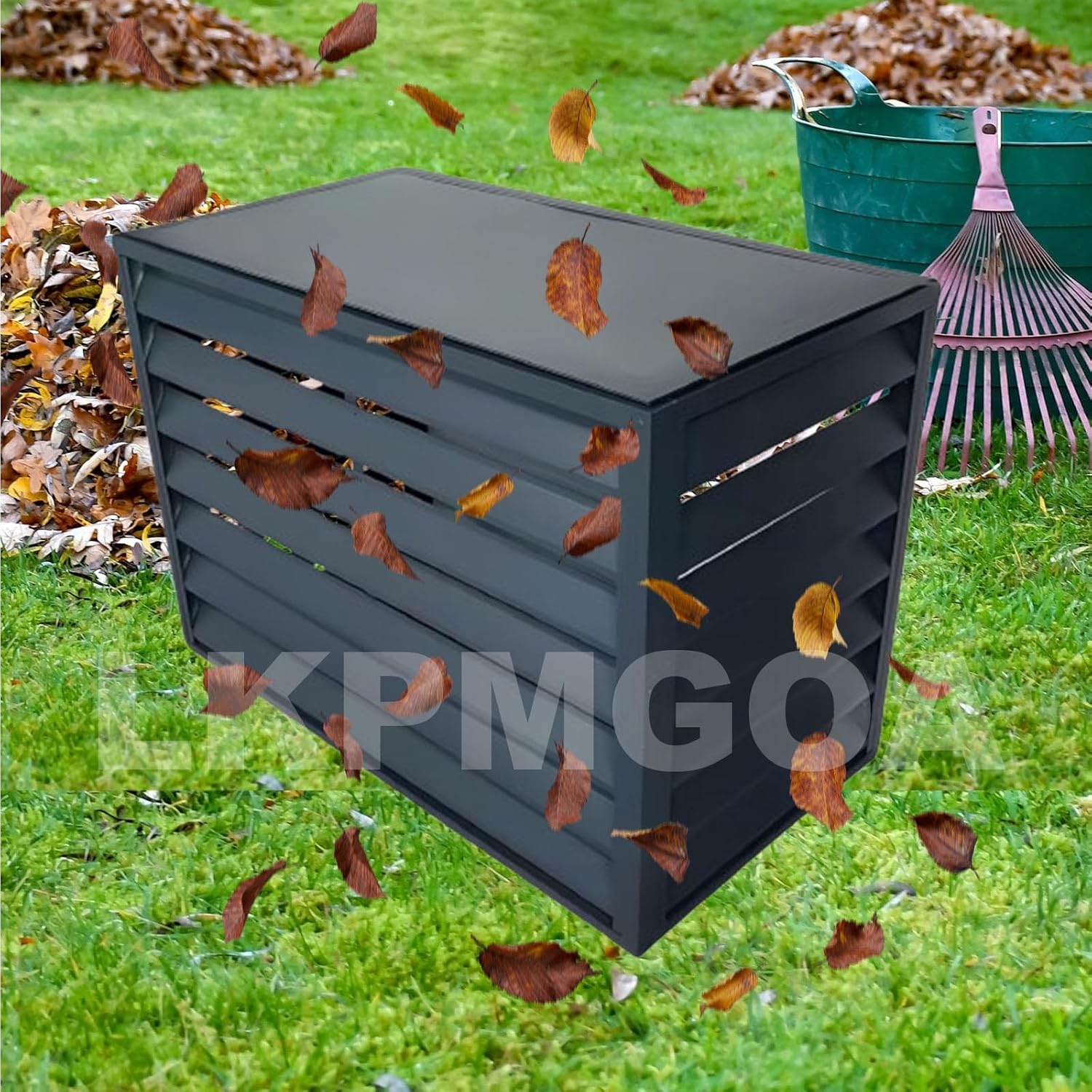 Aluminum Alloy Air Conditioner Fence, Support for Waterproof Plants, Privacy Fence, Theft Proof, Sturdy, Noise reducing(Brown,110cm)