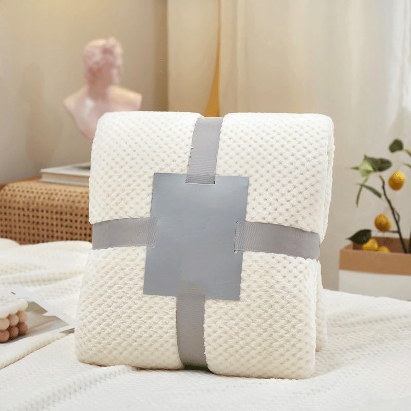 Thickened Plush Flannel Sofa Fleece Blanket Air Conditioner Throw