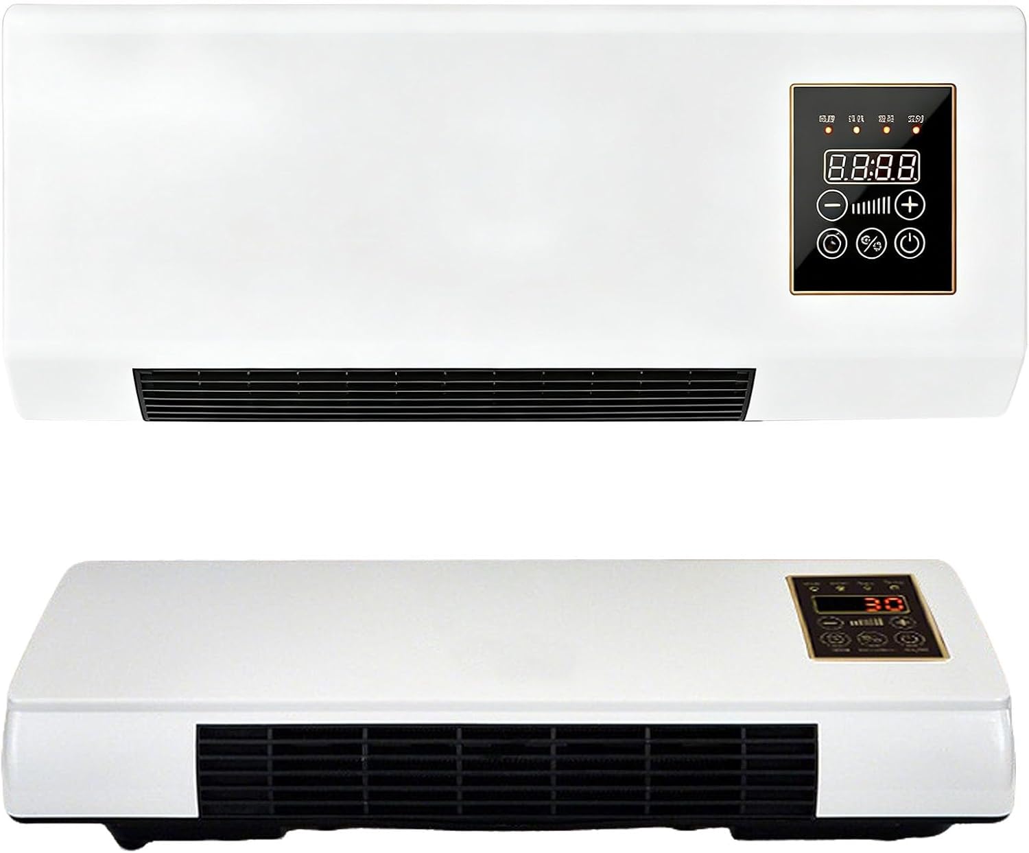 Portable Air Conditioner 2 In1 Mini Wall Mounted Smart Cooling and Heating Air Conditioner Fan for Bedroom Heater AC Unit Heating System Combo for Bathroom Office, RV(White)