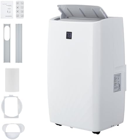 12000 BTU Portable Air Conditioner with Remote, 3 in-1 AC Unit for Cooling, Fan & Dehumidifier, Energy Efficient Portable Air Conditioners for Bedroom
