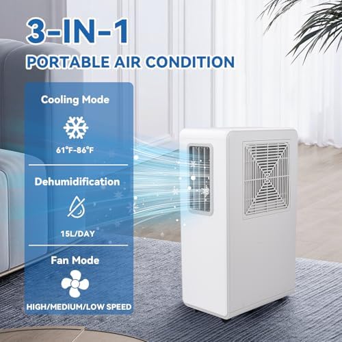 Desktop Air Cooler, Portable Evaporative Air Conditioner with Remote, 3.5L Tank, 3 Modes & 3 Speeds, Personal Space Cooler for Office Desk, Bedside Table, Kitchen Counter