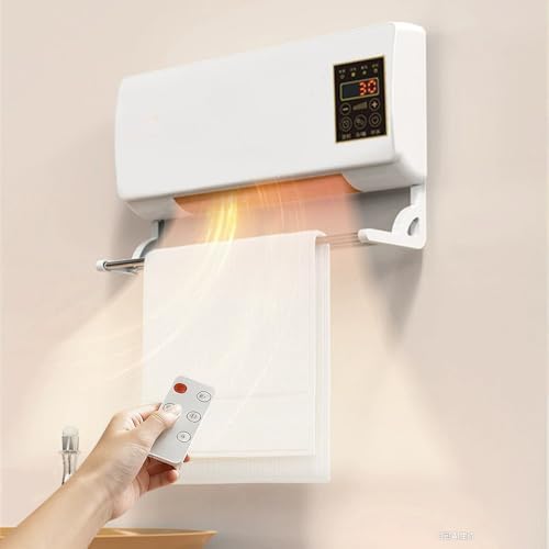 Mini Aire Acondicionado Portátil De Pared Wall Air Conditioner Fan Multifuntional for Bedroom with Precise Remote Control 6h Programmable Timing