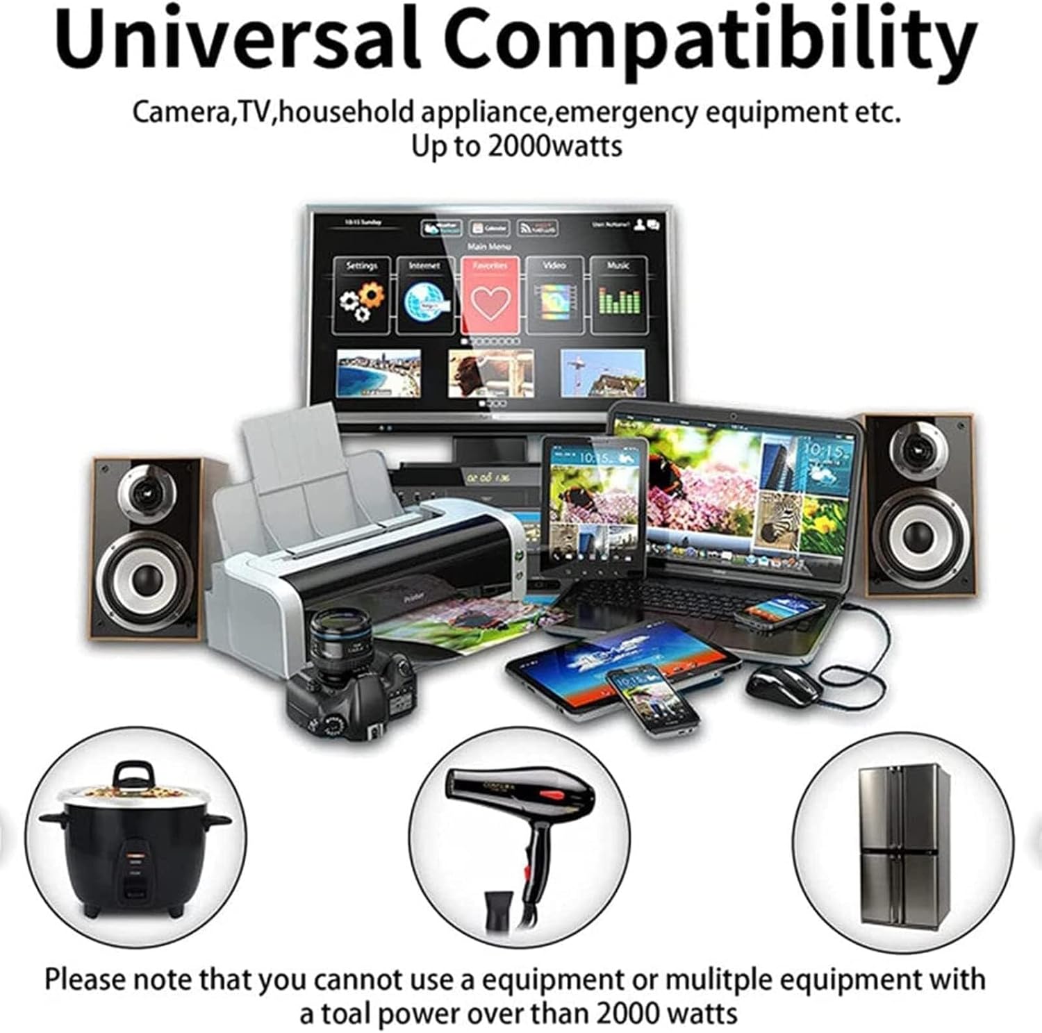 Power Inverter Pure Sine Wave Inveter 3000W 4000W 5000W 12V/24V/48V/60V DC to 110V/220V AC Car Inverter(12vto220v,3000W)