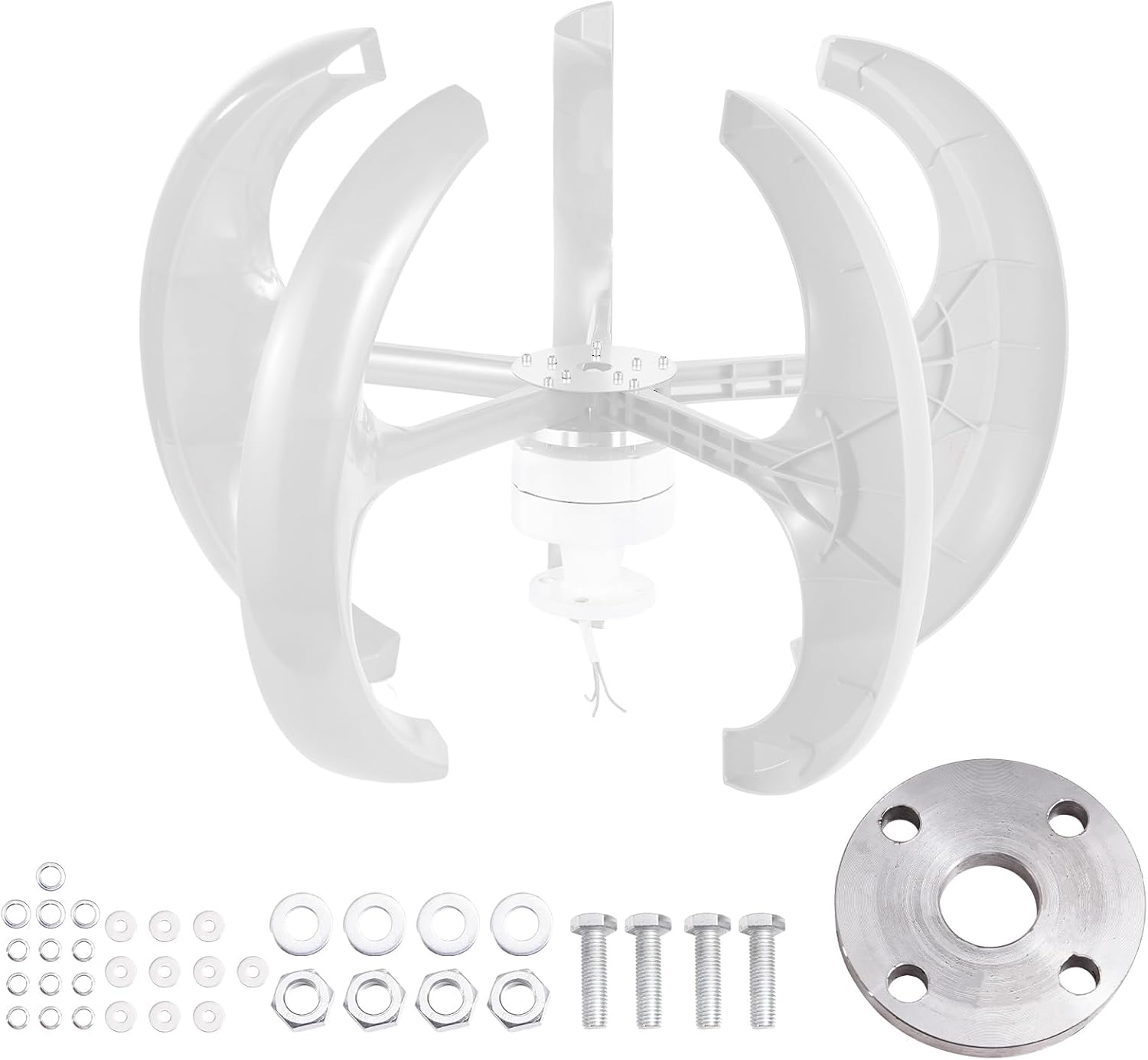 Wind Generators for Home Use,Small Residential Wind Turbine 24V - Automatic Angle Adjustment Windmill Household for Home, Boat, Street Lighting