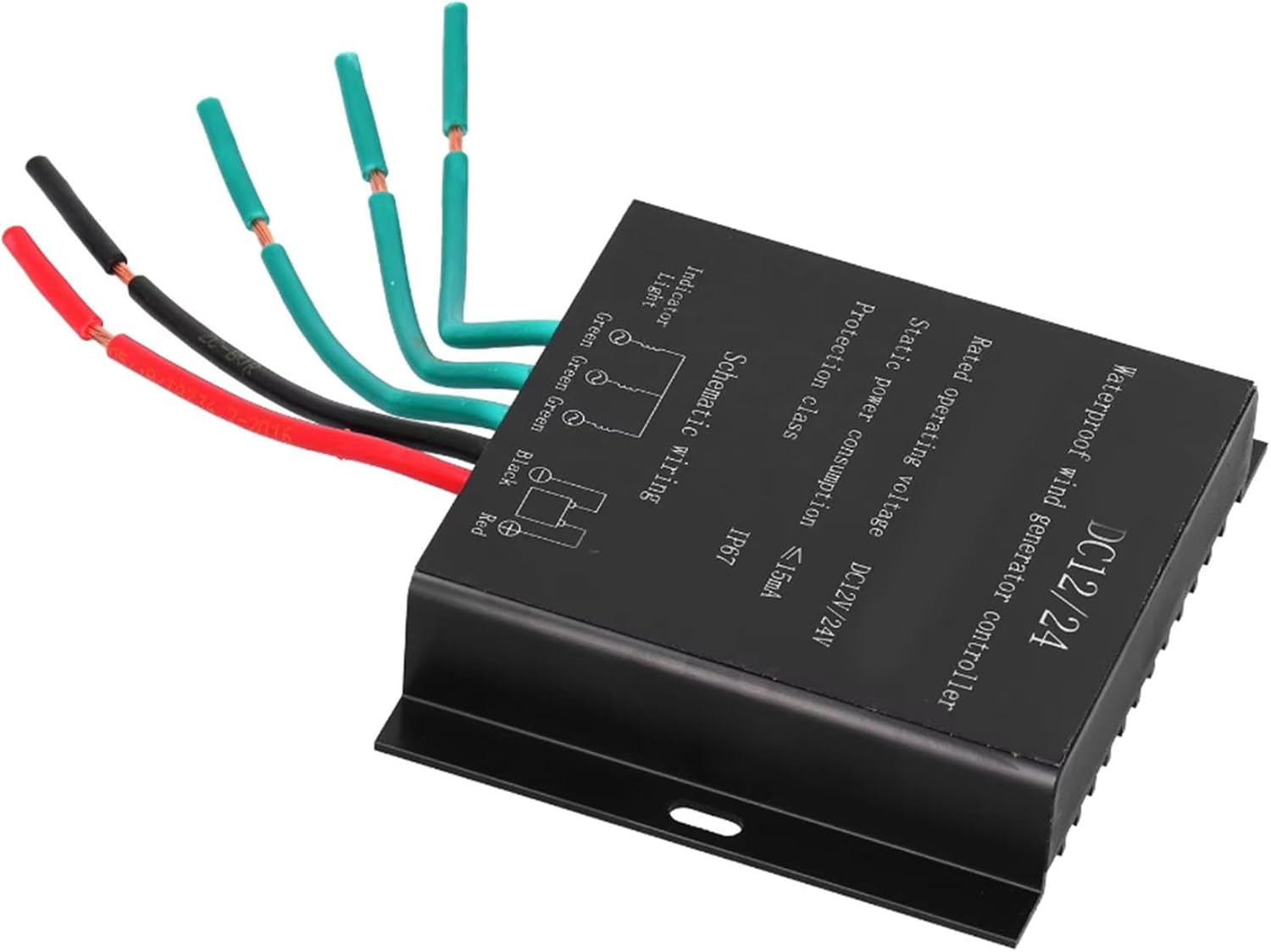 12v,HYZHANHONG 1000W-5000W MPPT Wind Turbine Charge Controller 12V 24V 48V Waterproof IP67 Wind Power Controller for Wind Turbine Hydro Turbine(Black)