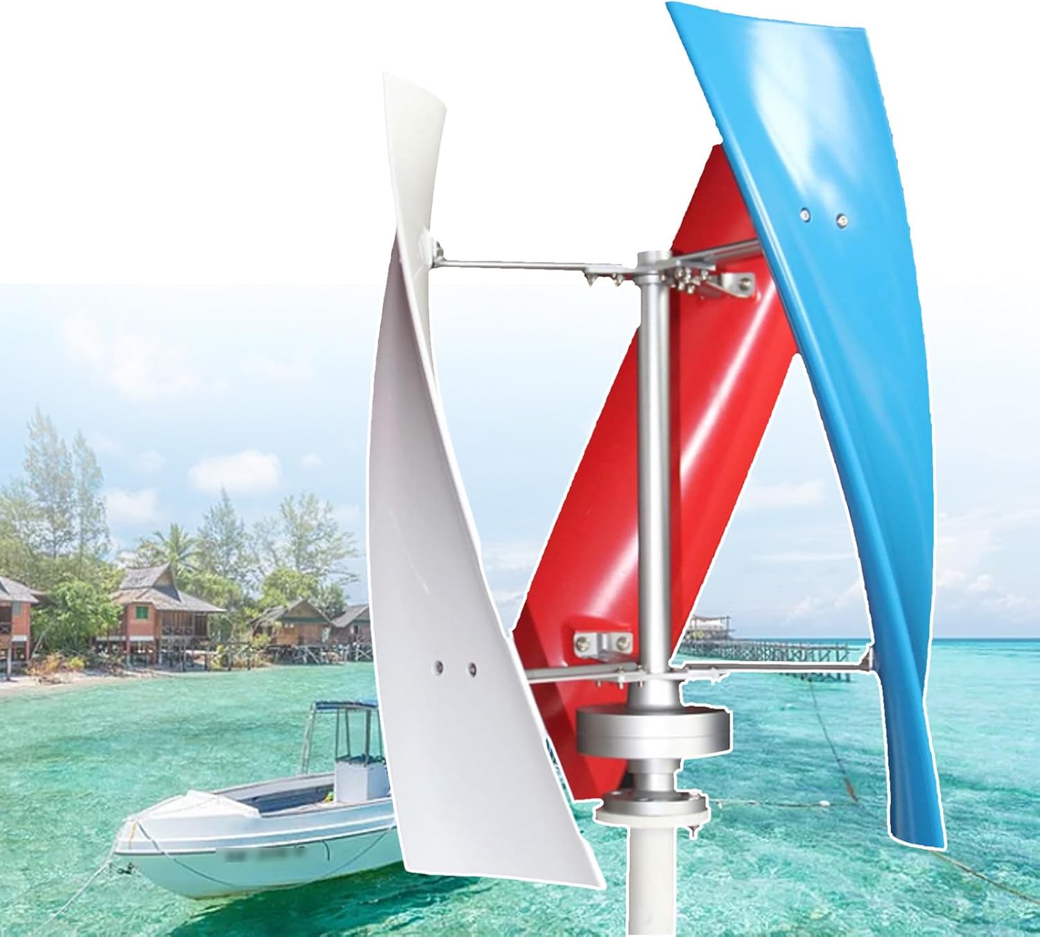 6000W Vertical Wind Turbine Kit for Home Use - Efficient 24V Renewable Energy Generator, Eco-Friendly Power Solution, High-Performance Wind Energy System