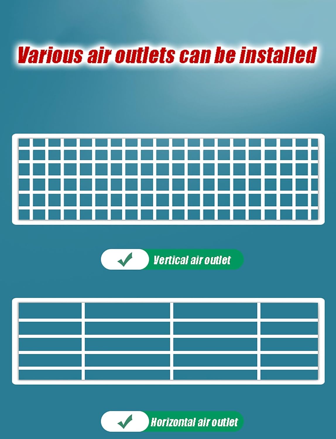 Air Conditioner Flow Deflector Central AC Vent Cover, Adjustable Outlet Air Wing Air Diverter Cover, Prevent Direct Blowing Baffle, for Vents/AC/Ceiling Registers