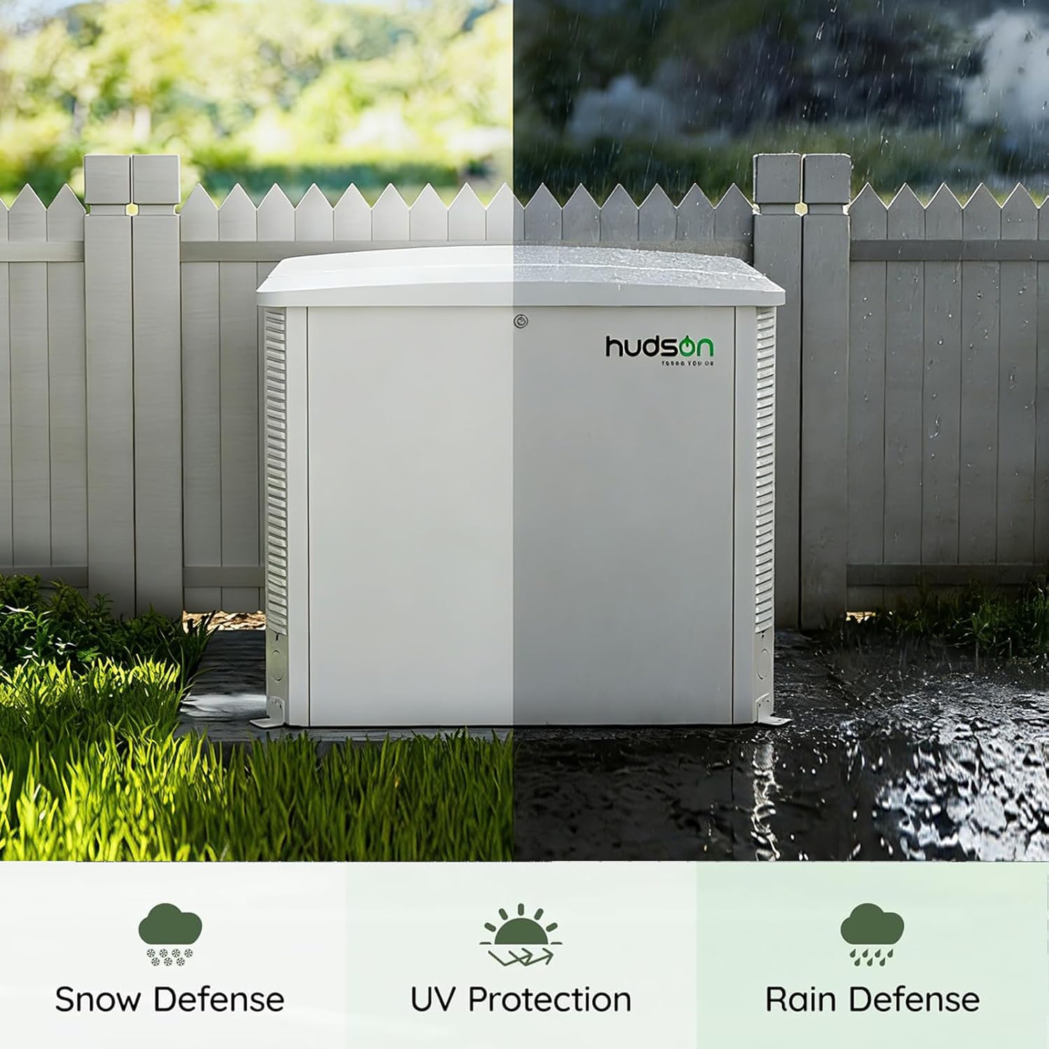 Hudson Generator Box, SD Aluminum Generator Enclosure with Ventilation, Heat Dissipation & Reduce Noise, Accommodates The Maximum Size of 39.4