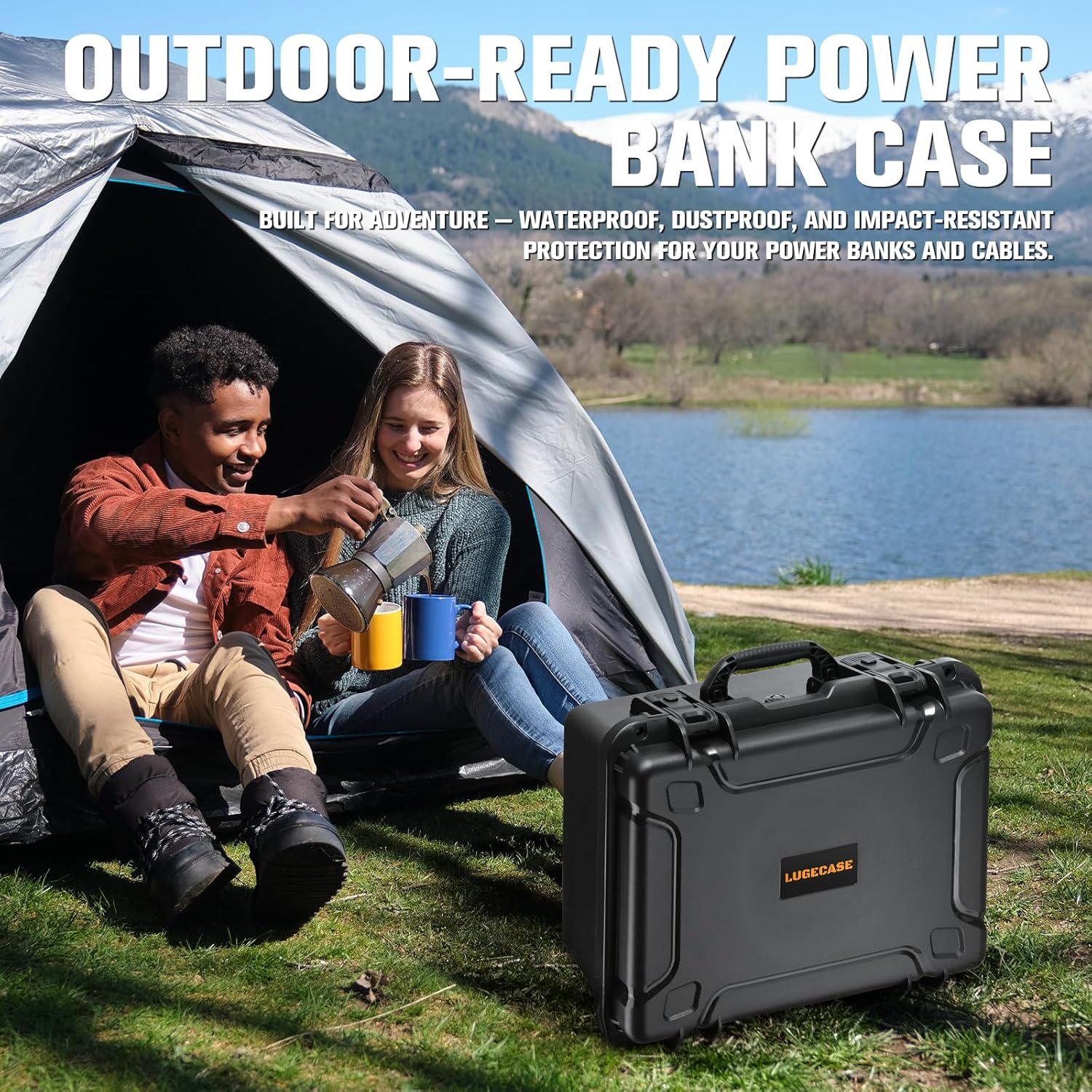 Hard Case for Anker Solix C1000 - Portable Solar Generator Hard Shell Case: Waterproof Travel Carrying Storage Box for Anker Power Bank Solix C1000 Power Bank Station: for Camper & Adventurer & Travel