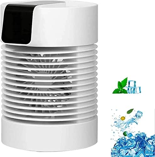 Portable Air Conditioner, 3 Speed Adjustable Evaporative Air Cooler Fan, Mini USB Powered Personal Air Cooler, for Home, Office, Bedroom